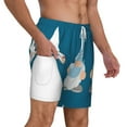 thumbnail image 3 of Balery Nurse Doctor Gnomes Mens Swim Trunks Swim Shorts for Men Quick Dry Inseam Beach Shorts with Compression Liner Pocket-Large, 3 of 9