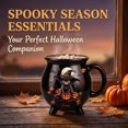 thumbnail image 6 of SLYNSHome Halloween Gift Mug Witch Cauldron Mug With Cat And Pumpkin Print, Black Ceramic Halloween Tea Cup, Cute Novelty Drinkware For Fall Holiday, Unique Wiccan Gift Idea, 6 of 7
