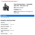 thumbnail image 2 of Power Steering Pump 1 - Compatible with 1978 - 1979 Ford F-150, 2 of 2