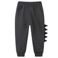 thumbnail image 3 of Ketyyh-chn99 Pantalons Cargo pour Garçons Pantalons en Coton Décontractés Pantalons Longs à Carreaux Rouges pour Adolescents Garçons et Filles Pyjamas pour la Famille Vêtements de Maison Assortis pour 7-8 Ans, Gris, 3 of 4