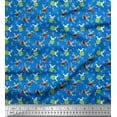 thumbnail image 1 of Soimoi Cotton Duck Fabric Leaves,Watermelon & Rabbit Kids Fabric Prints by Yard 42 Inch Wide, 1 of 1