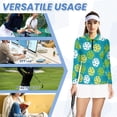 thumbnail image 6 of Uorisanigo Golf Ball Athletic Polo Workout Tops for Women Stylish Long Sleeve Hiking Running Workout Tops Zip Up Collar Daily Wear for Women, 6 of 7