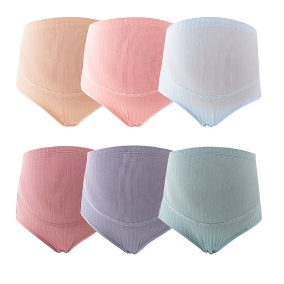 DRAFIDEEP 3-Pack High Waist Cotton Maternity Underwear, Stretchy Pregnancy Panties for Comfortable Support and Perfect Fit