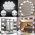 thumbnail image 5 of Hollywood Mirror Usb Makeup With Lights Lighted 10 Bulbs 3 Lighting Modes Tabletop Wall Mounted Cosmetic Mirror Lights -ysmirror Not Included Y1, 5 of 5
