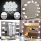 thumbnail image 5 of Hollywood Mirror Maquillaje USB con luces iluminadas 10 bombillas 3 modos de iluminación Luces de espejo cosmético montadas en la pared de mesa -ysmirror no incluido Y1, 5 of 5