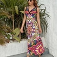 thumbnail image 3 of Sugar Skull Mandala - Day of the Dead Mandala Art by Thaneeya McArdle Sleeveless Dress long dress women summer, 3 of 6
