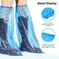 thumbnail image 4 of Uxcell Shoe Covers, 10 Pack Disposable Non Slip Thickened Boot and Shoe Covers, Blue, 4 of 6