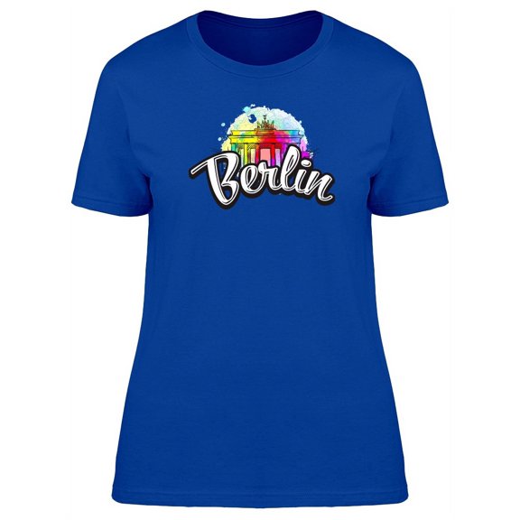 Berlin Rainbow Landmark T-Shirt Women -Image by Shutterstock, Female Large