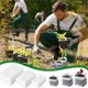 thumbnail image 3 of Bolsas de vivero de plantas no tejidas Macetas de plántulas de tela Contenedor Bolsa de plántulas de cultivo de plantas degradables Bolsas de arranque de semillas biodegradables para plantar flor, 3 of 5