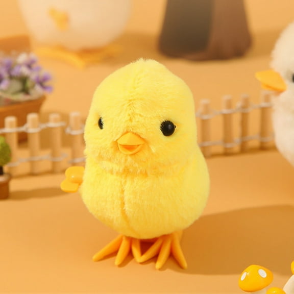 Wind-Up Chicken Toy for Kids - Fun Clockwork Animal Toy, No Battery Needed, Educational Moving Toy for Toddlers, Cute PP Plastic Chicken Doll, Hand Crank Mechanical Toy for Children