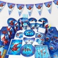 thumbnail image 2 of Mantel de Spiderman para fiesta de cumpleaños, platos y vasos de papel para niños, decoraciones para fiesta de Baby Shower, 2 of 5
