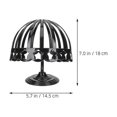 thumbnail image 2 of Hat Rack Display Stand for Caps Plastic Holder 2Pcs Black Organizer, 2 of 4