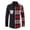 Wine, variant on Wancir Men's Casual Dress Shirt Button Down Shirts Long-Sleeve Plaid Collar Denim Work Shirt