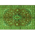 thumbnail image 1 of Ahgly Company Indoor Rectangle Medallion Green Traditional Area Rugs, 8' x 10', 1 of 1