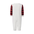 thumbnail image 3 of Christmas Family Pajamas Matching Set Solid Long Sleeve Top Pants Sleepwear, 3 of 9