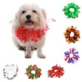 thumbnail image 2 of Pet Collar Scarf, Soft Net Yarn Breathable Colorful Cute Neck Collar with Small Bell Halloween Christmas Costume Accessary for Dogs Puppy Cats Kitten, 2 of 8