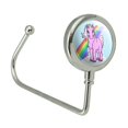 thumbnail image 2 of Pink Unicorn Floating on Cloud Rainbow Purse Bag Hanger Holder Hook, 2 of 4