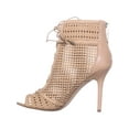 thumbnail image 3 of Womens Sam Edelman Abbie Perforated Ankle Booties, Classic Nude, 9.5 US / 39.5 EU, 3 of 5