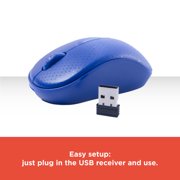 RadioShack Wireless Mouse (3 Buttons, 1000 DPI, Blue)