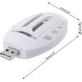thumbnail image 2 of Repelente de mosquitos eléctrico portátil USB para senderismo, exteriores, verano, hogar, nuevo repelente de insectos blanco, 2 of 5