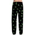 thumbnail image 4 of Boyscolos Halloween Pajamas Pumpkin Ghost Skeleton Drawstring Cozy Comfortable Skull Spooky Pj Pants Halloween Outfits Green M, 4 of 5