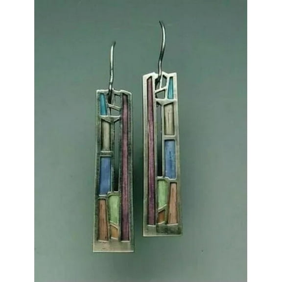 K-KED Gorgeous Boho Drop Earrings Women 925 Silver Delicate Jewelry Tourmaline A Pair/set-Turquoise #2
