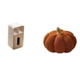 thumbnail image 1 of Funda Rectangular Multiusos Para Caja De Pañuelos Y Cojín Decorativo De Felpa Para Sofá, Ideal Para Oficina, Dormitorio, Con Servilletero Y Almohadas De Calabaza., 1 of 8