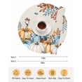 thumbnail image 6 of 15 Inch Round Placemats Set of 6, Fall Pumpkins Orange Blue Non Slip Heat Insulation PP Table Mats, Thanksgiving Botanical Rustic Washable Place Mats for Kitchen Dining Party Table Decor, 6 of 7
