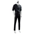 thumbnail image 3 of Disfraz de Geralt Of Rivia, ropa informal, camisa para hombre, traje negro, disfraz de Carnaval de Halloween personalizado-r, 3 of 3