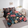 thumbnail image 3 of Manfei Retro Rustic Flower 7-Piece Twin Bedding Sets,Natural Plant Bedding Comforter Set,Pink Beige Floral Sheet Sets For Girls Kids,Super Cozy Room Decor Reversible, 3 of 8