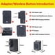thumbnail image 2 of Auriculares inalámbricos Walkie Talkie Auriculares Bluetooth Radio bidireccional Reemplazo del auricular para Motorola Vogacara EL1293-00B, 2 of 2