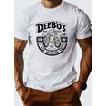 thumbnail image 1 of Camiseta de algodón de manga corta, parte inferior estampada de marca de moda estadounidense, camisetas casuales versátiles de cuello redondo de primavera/verano para hombres y jóvenes de manga corta,, 1 of 9