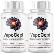 VapoCept Advanced Brain Support Pills Formula Supplement Vapo Cept Capsules (2 Pack)