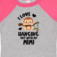 thumbnail image 4 of Inktastic Monkey I Love Hanging out with My Mimi Boys or Girls Baby Bodysuit, 4 of 5