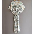 thumbnail image 4 of Jungle Print Cotton Fabric Indian Kaftan Dress Long Top Caftan, Dress Beach Wear Cover up, Printed Sleepwear Maxi Dress Boho Kimono Robe, 4 of 5