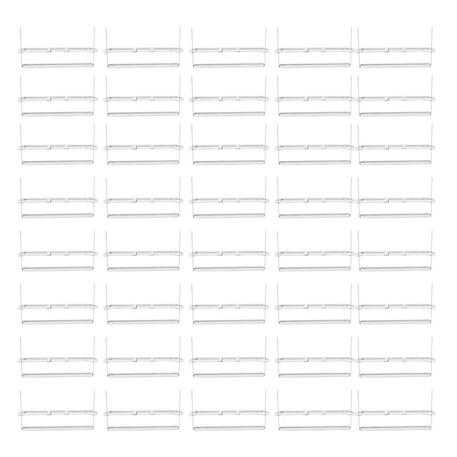 EeaseCA 100Pcs Bookbinding Clips Practical Bookbinding Clips Strips 8cm Plastic Bookbinding Clips (Silver)