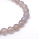 thumbnail image 2 of 10Strand Round Natural Grey Agate Bead Strands Grade A 8~9mm Hole: 1mm about 47pcs/strand 14.76~14.96 inch(37.5~38cm), 2 of 4