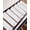 White, variant on Black Stair Treads for Wooden Steps Indoor Runner Rug Carpet, Solid Color Farmhouse Black 4 Pieces Peel and Stick Staircase Step Treads Covers Washable Throw Door Mats, 30"x8"