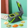 thumbnail image 3 of Glavbiku 22 in 1 Multifunction Cutter Vegetable Chopper with Container Kitchen Tool Set,Gray, 3 of 13