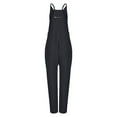 thumbnail image 3 of Womens Jumpsuits Modest,Jumpsuits for Women Summer Jumpsuit Casual Loose Sleeveless Wide Leg One Piece Jumpsuits with Pockets, 3 of 4