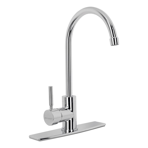 Monomando para fregadero, cuello alto, cromo, Foset Foset TBF-83