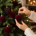 thumbnail image 6 of Christmas Decorations Indoor Under 10$ Clearance! Christmas Decorations 16Piece Flocked Christmas Balls Christmas Decoration SetMultiple Styles Of Christmas Tree Decorations Can Used For Other Party, 6 of 9