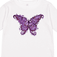 thumbnail image 4 of Inktastic Purple Ink Butterfly Boys or Girls Long Sleeve Toddler T-Shirt, 4 of 5