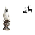 thumbnail image 1 of Elegante Juego De Esculturas De Resina De Loro Y Ciervo Para Decoración De Interiores, Figuras únicas Para Escritorio, Mesa, Sala De Estar, Centro De Mesa., 1 of 8