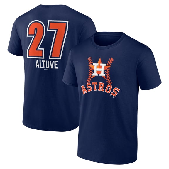 Men's Jose Altuve Navy Houston Astros Fastball Player Name & Number T-Shirt