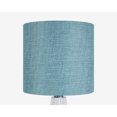 thumbnail image 4 of Grandview Gallery 16 Inch Glass Lamp w/ Turquoise Linen Shade, Set of 2, 4 of 9