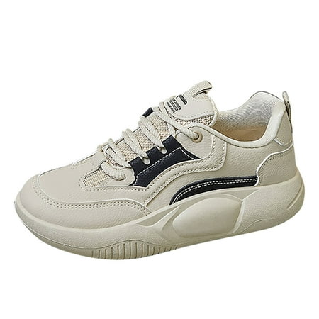 

DVKOVI Summer Shoes Womens Sneakers Leisure Sport Shoes Running Shoes Breathable Fashion for Student and Teenagers Memory Foam Lace-up Sneaker Fashion Comfortable & Light-Weight Black 38