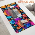 thumbnail image 5 of Colorful Abstract Artwork Gaming Mouse Pad,Large Non-Slip Thick Stitched Edge Mouse Mat for Home Office Gaming Keyboard Desk Pad (35.4 x 15.7 Inches), 5 of 6