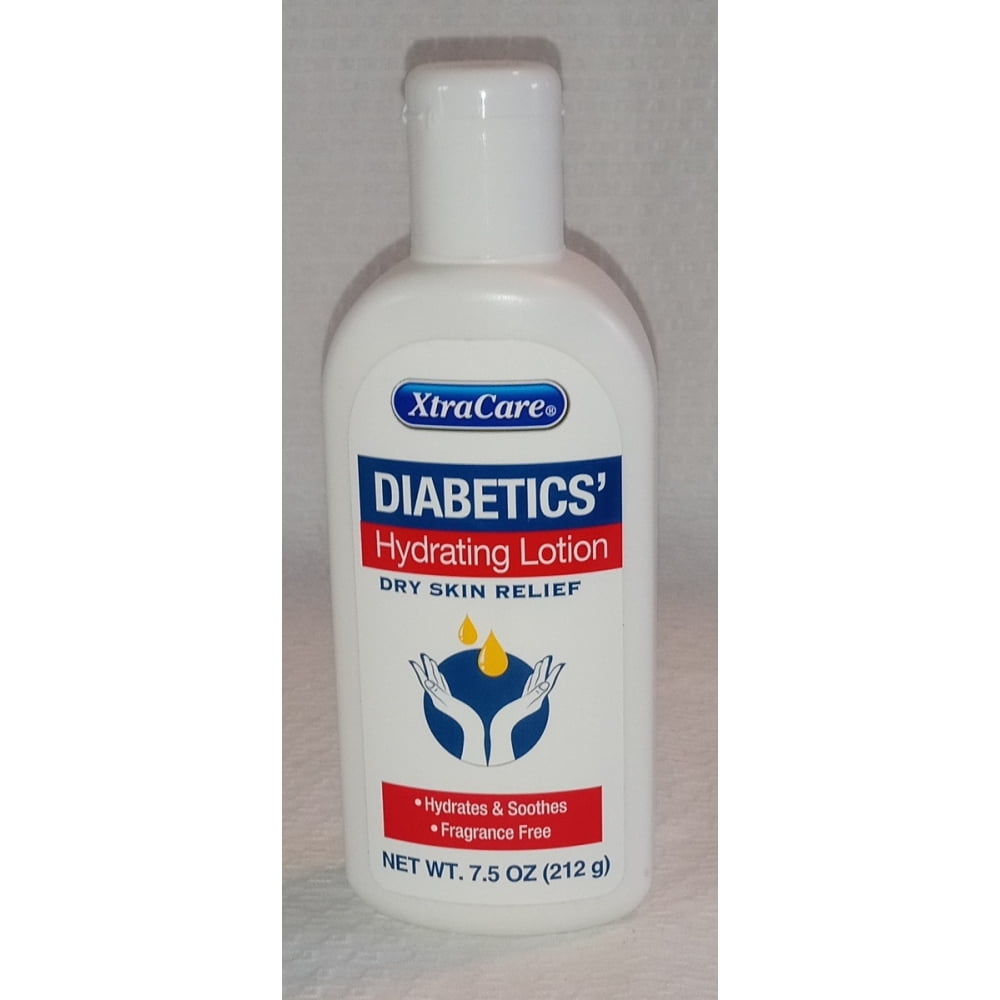 XtraCare Diabetics Hydrating Lotion Dry Skin Relief Fragrance Free Hydrates Soothes