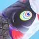 thumbnail image 5 of Banderas creativas con forma de carpa, estilo japonés, festival de barco de dragón, carpa, bandera decorativa para fiesta en casa (negro, 1,5 metros), 5 of 5